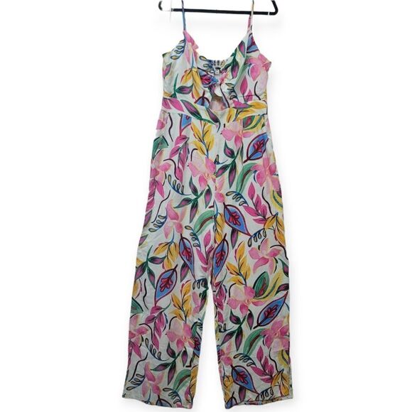 BAR III womens sleeveless wide-leg jumpsuit, size 14 - Picture 8 of 16